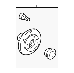 4350235110 - Brakes: Hub Assembly for Toyota: 4Runner, Sequoia, Tacoma, Tundra Image