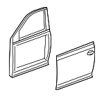 5C6831055J - Body: Door Shell for Volkswagen Image