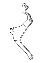 18325B44A32 - Exhaust: Exhaust Bracket for BMW: 550e xDrive, M340i, M340i xDrive, X3 Image