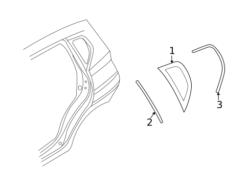 Glass & Hardware for 2008 Chevrolet Aveo5 #0