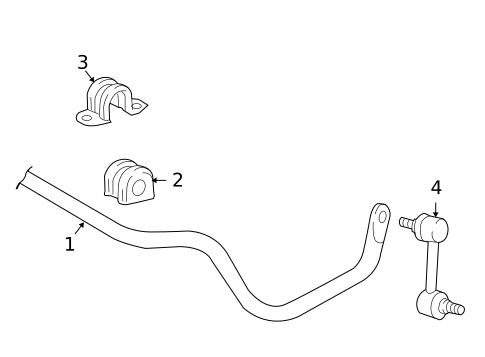 Stabilizer Bar & Components for 2010 Toyota Matrix #1