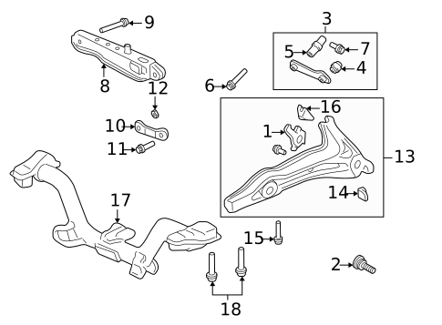 Rear Suspension for 2001 Honda CR-V #1