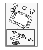 714803F650C1 - Body: Seat Back Assembly for Lexus: GS300, GS400 Image