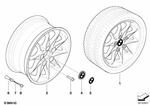 36116758189 - : Wheel, Alloy for BMW Image
