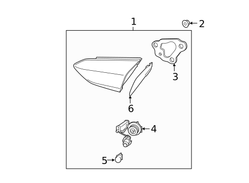 Backup Lamps for 2019 Hyundai Veloster #1