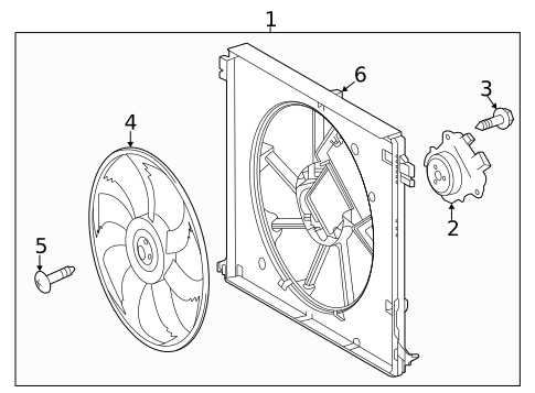 Cooling Fan for 2022 Toyota Highlander #0
