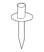 9026906017 - Body: Fuel Door Rivet for Scion: iM, xB | Toyota: 4Runner, C-HR, Camry, Celica, Corolla, Corolla iM, Crown, GR Corolla, Highlander, Land Cruiser, Prius, Prius AWD-e, Prius Plug-In, Prius Prime, RAV4, RAV4 Prime, Sequoia, Tacoma Image