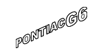 22689392 - Body: Nameplate for Pontiac: G6 Image