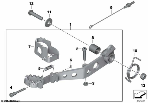 Brake Pedal, Connection Linkage for 2006 BMW-Motorrad R 1200 GS Adventure #0