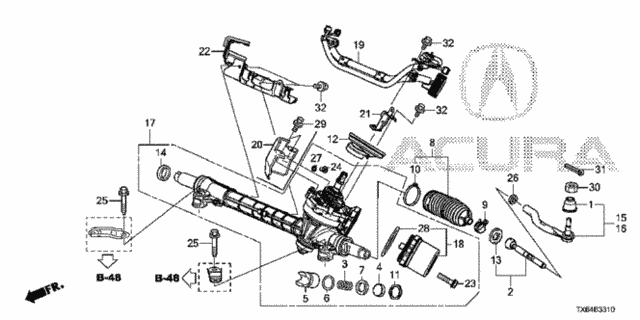 P.S. Gear Box for 2014 Acura ILX #0