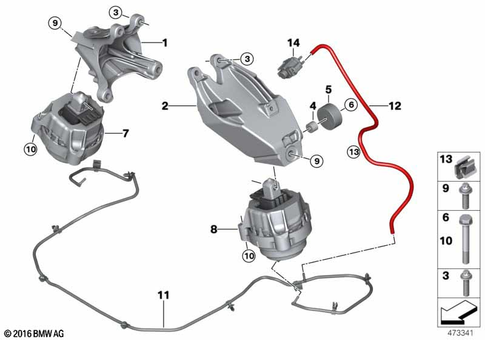 Engine Suspension for 2018 BMW 530e #0