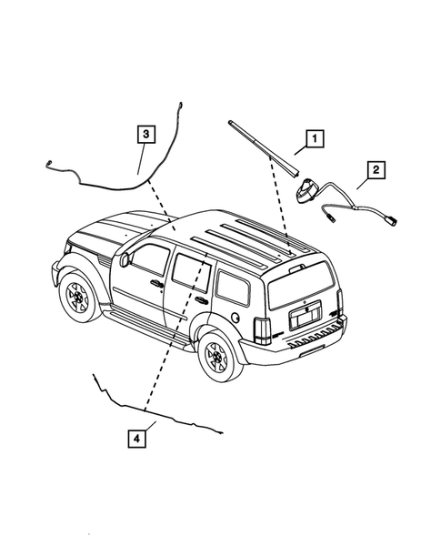 Radio, Antenna, Speakers, DVD, and Video systems for 2008 Jeep Liberty #2