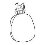 HLH000380LUM - Body: Headrest for Land-Rover Image