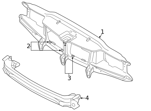 Radiator Support for 2001 Volvo C70 #0