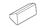 6R6845237 - Body: Quarter Glass Spacer for Volkswagen Image