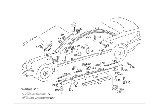 Outside Attachment Parts for 2002 Mercedes-Benz CL500 #0