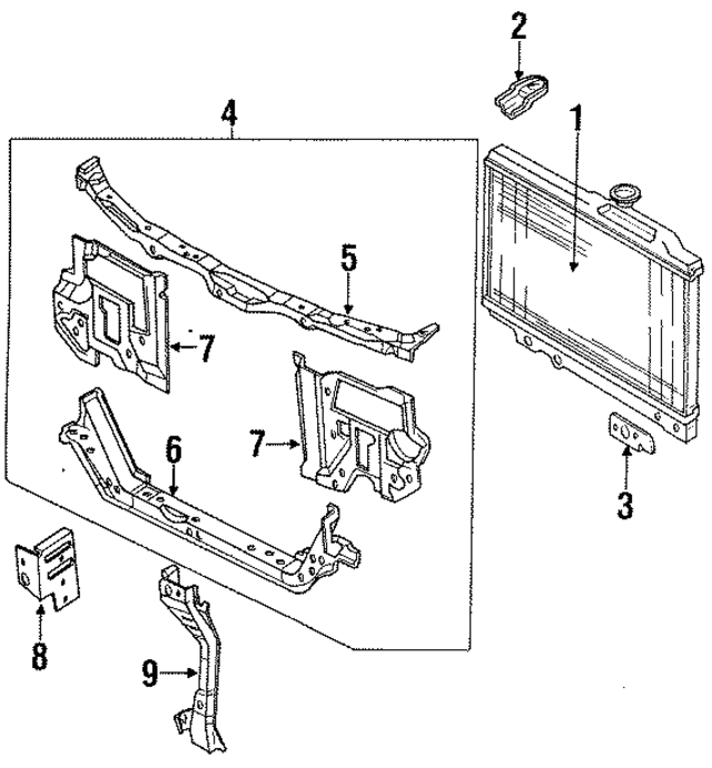 B38815200C - : Radiator Assembly for Mazda Image