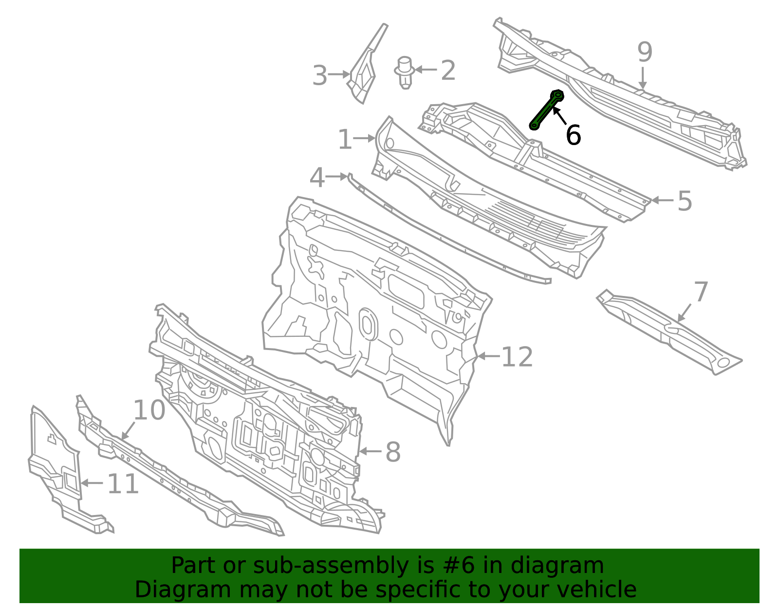 Plenium Bracket 19317746 - High-Quality Plenum Panel Bracket for 2015-2018 Chevrolet ...