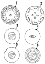 F7RZ1130LA - : Wheel Cover for Ford Image