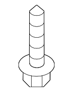 N91264001 - Emission Control: Vapor Canister Bolt for Audi Image