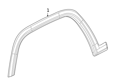Exterior Trim - Fender for 2023 Jeep Grand Wagoneer L #0