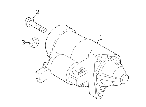 Starter for 2022 Mazda MX-5 Miata #1