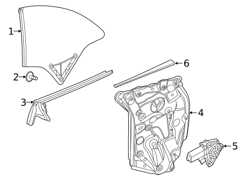 Quarter Window for 2021 Mercedes-Benz C 63 AMG&reg; #0