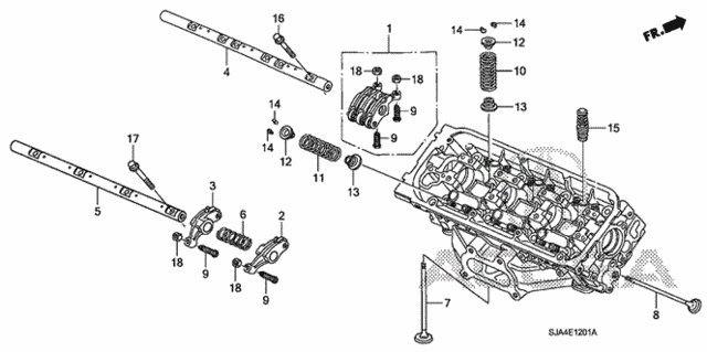 Valve - Rocker Arm (RR.) (1) for 2007 Acura RL #0