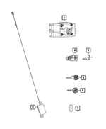 56046639AG - : Integrated Key Fob Transmitter for Ram: 1500, 2500, 3500 Image