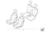52100309280 - Retrofitting / Conversion / Accessories: Leather Retrofit Sports Seat for Mini Image