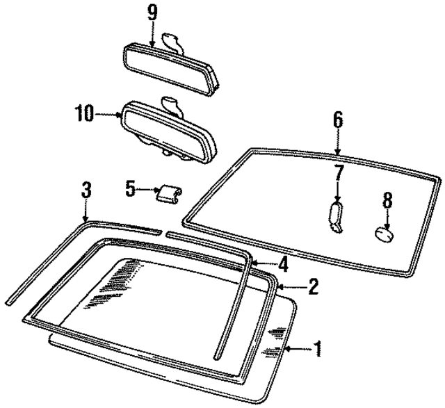 GMB8865AB - Body: Weatherstrip for Jaguar Image