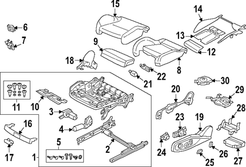 Lumbar Control Seats for 2019 Audi A4 Quattro #1