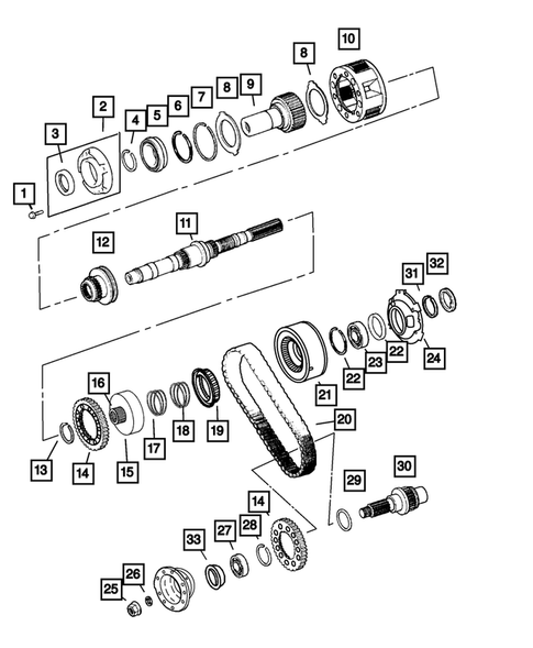 Gear Train for 2002 Jeep Grand Cherokee #0