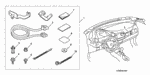 938930500808 - Accessory Components: SCREW-WASHER (5X8) for Honda Image