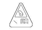 2465840138 - Body: Caution Label for Mercedes-Benz Image