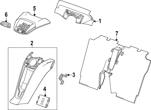 Interior Trim - Rear Body for 2025 Chevrolet Corvette #0