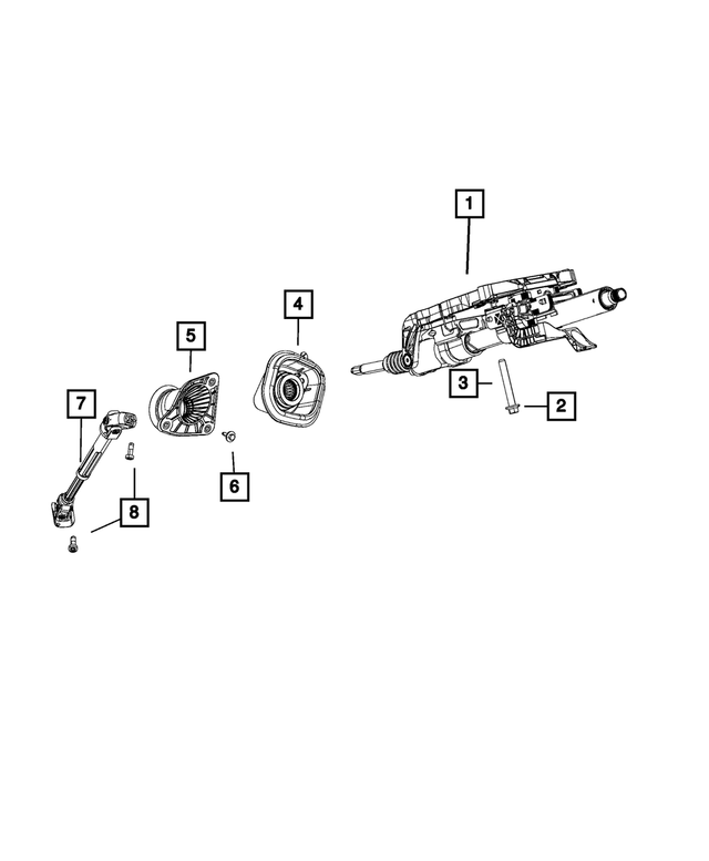 6510677AA - Steering: Hex Flange Head Screw for Mopar Image image