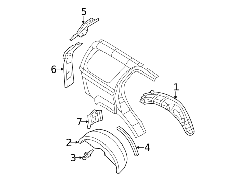 Inner Structure for 2005 Dodge Durango #0