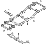 8943444902 - : Rear Cross-Member for Isuzu Image