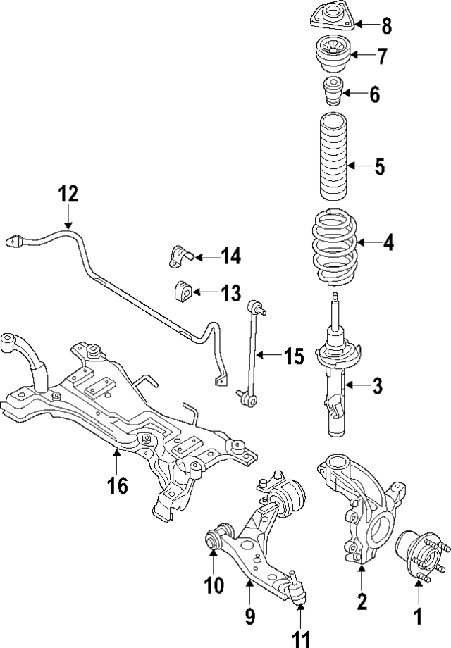 2T1Z5482A - Suspension: Stabilizer Bar for Ford Image