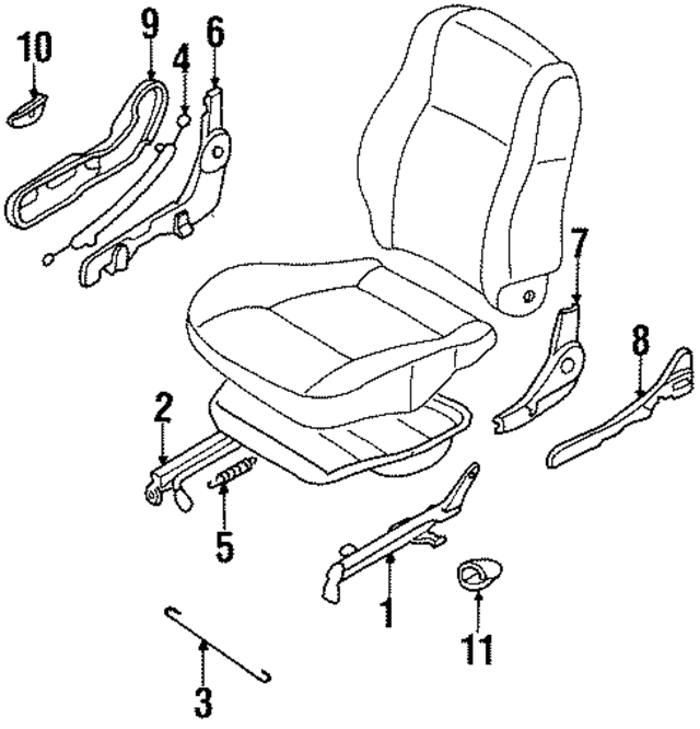 8756061Y00 - : Release Cable Spring for Nissan Image