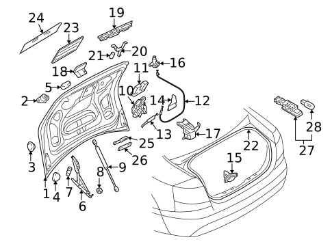 Lid & Components for 2009 Audi A6 #0