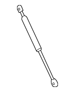 8E5827552J - Body: Support Cylinder for Audi: A4, A4 Quattro, A6, A6 Quattro, RS4, S4, S6 Image