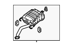 287101U350 - Exhaust: Muffler for Kia: Sorento Image
