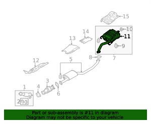 28525-2G100 - Exhaust Heat Shield 2010-2013 Kia | Kia.Parts Store