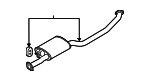 286501U300 - Exhaust: Center Pipe for Kia: Sorento Image