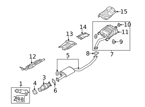 Exhaust Components for 2012 Kia Sorento #0