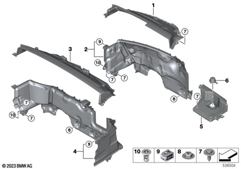 Mounting Parts, Engine Compartment for 2024 Mini Countryman SE ALL4 #1