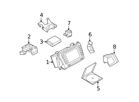 Navigation System Components for 2012 Mazda 6 #0