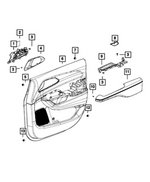 8CE941X9AA - : Front Door Trim Panel, Left for Mopar Image